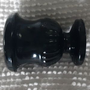 Rare vintage Black amethyst ruby glass,from Indiana glass company